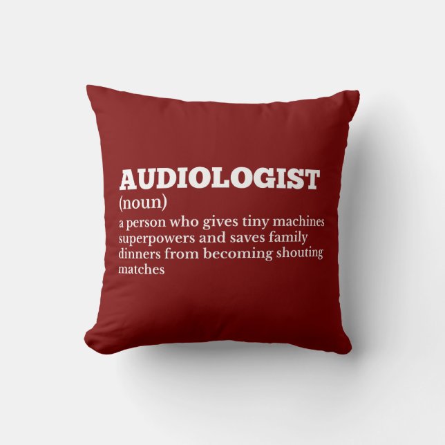 Coussin de définition audiologiste (Recto)
