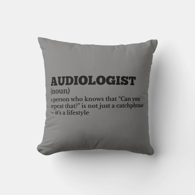 Coussin de définition de poste audiologiste (Recto)