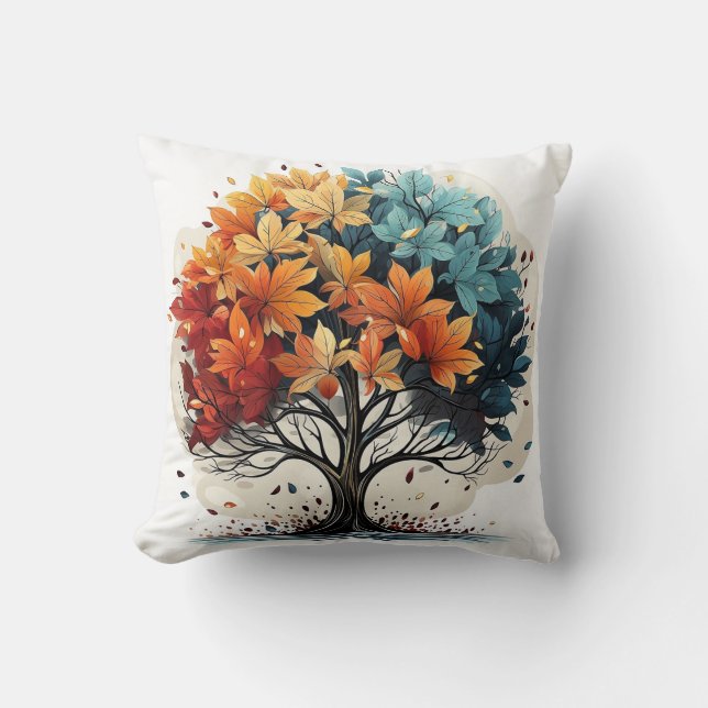 Coussin de design d'automne (Recto)