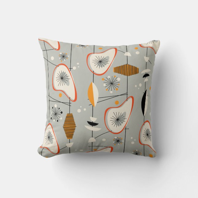 Coussin de design moderne du milieu du siècle (Recto)