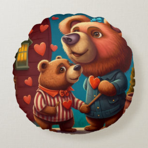 Coussin de dessin animé de Saint Valentin