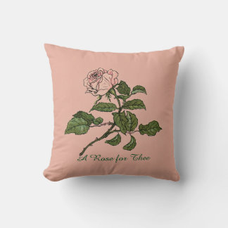 Coussin de devis rose vintage