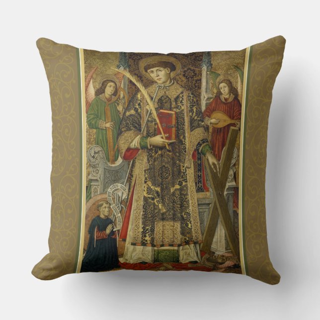 Coussin de Diacre-Martyre de St Vincent Saragosse (Recto)