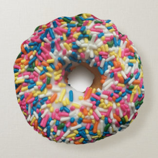 Coussin de Donut Arc-en-ciel