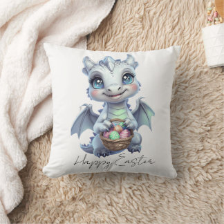 Coussin de dragon de Pâques heureux