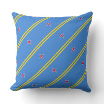 Coussin de drapeau de Paul McGehee "Aruba"