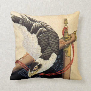 Coussin de faucon de Hokusai