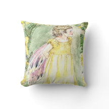 Coussin de fée mignon du printemps