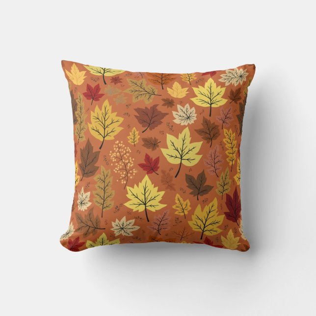 coussin de feuilles d'automne (Recto)