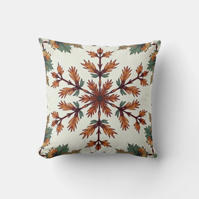 Coussin de feuilles d'érable d'automne (Recto)