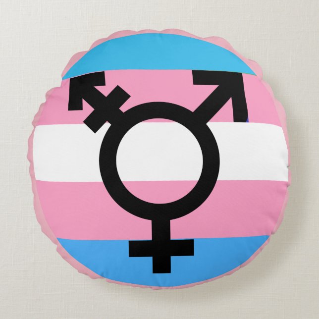 Coussin de fierté de conscience du transsexuel MTF (Devant)