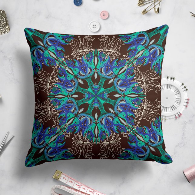 Coussin de fleur céleste au chocolat (Créateur téléchargé)