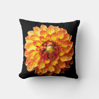 Coussin de fleur Dahlia.