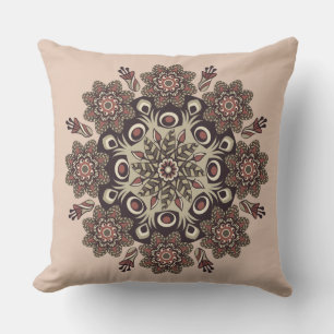 coussin de fleur mandala