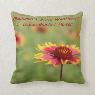 Coussin de fleur sauvage d'état de l'Oklahoma