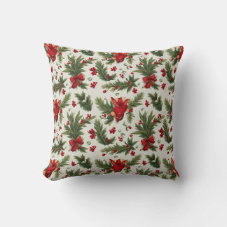 coussin de fleurs de noël
