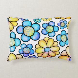 Coussin de fleurs florales 12x16 d'accent