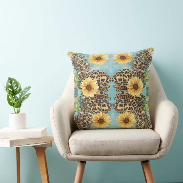 Coussin de fleurs léopard, Coussin de fleurs (Chaise)