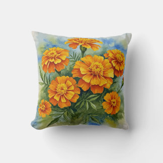 Coussin de fleurs Marigold