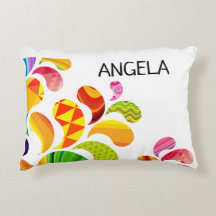 Coussin de fleurs personnalisées