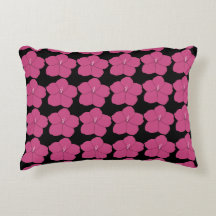 Coussin de fleurs roses