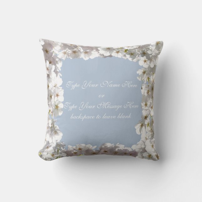 Coussin de fleurs roses Coussin de fleurs personna (Recto)