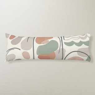 Coussin de forme organique abstraite Boho - Terres