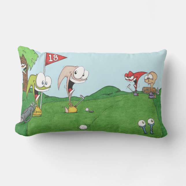 Coussin de golf de Planet OHNO ! (Recto)
