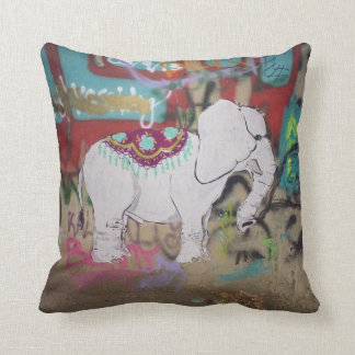 Coussin de graffiti d'éléphant