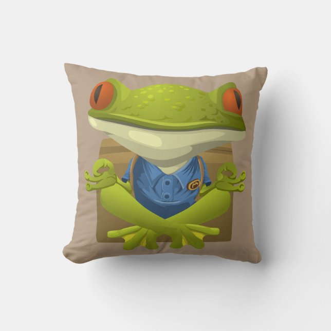 Coussin de grenouille de Yoga (Recto)