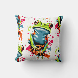 Coussin de grenouille tropicale - prince de grenou