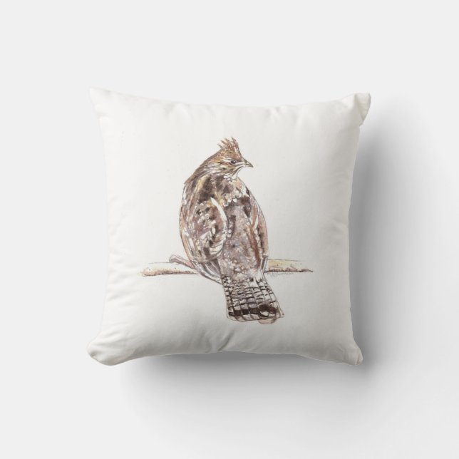 Coussin de grouse de Ruffed (Recto)