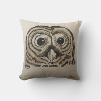 Coussin de hibou, 100% coton à deux côtés, origina