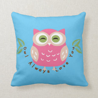 Coussin De hibou amour toujours vous