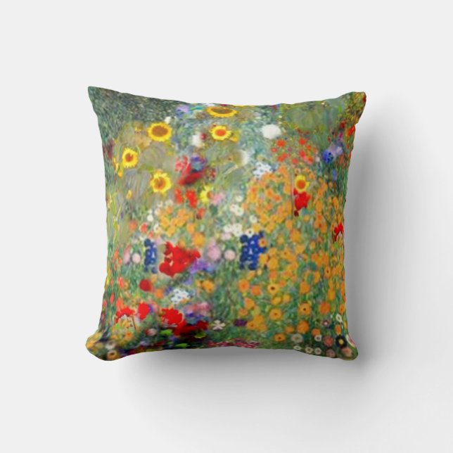 Coussin de jardin d'agrément de style de Klimt par (Recto)