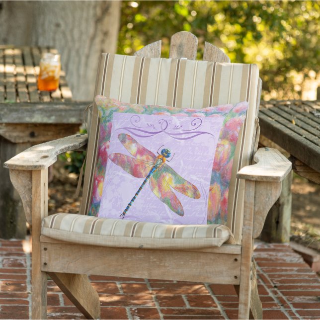 Coussin de jardin extérieur Pastel Tulips & Dragon (Chaise)