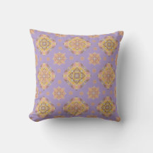 Coussin de jet à grille florale