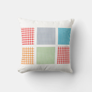 Coussin de jet à motif géométrique coloré