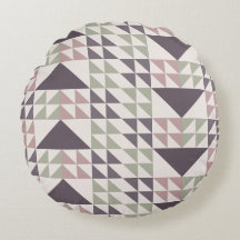 Coussin de jet à motif géométrique Rose Poussiéreu