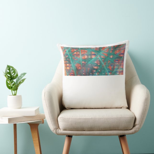 Coussin de jet abstrait moderne (Chaise)