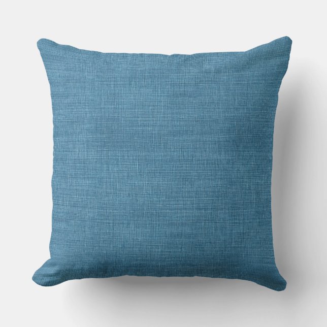 Coussin de jet bleu moyen (Recto)