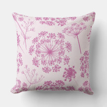 Coussin de jet botanique floral à la dentelle de l