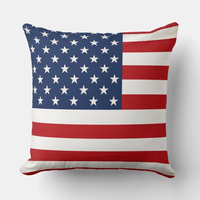 Coussin de jet Coussin drapeau américain Coussin d (Recto)