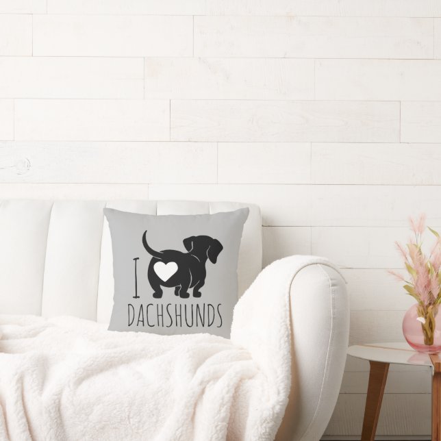Coussin de jet d'amour de teckel (Canapé)
