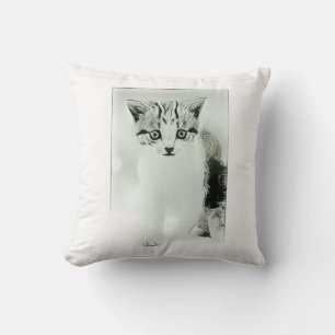 Coussin de jet de chaton mignon
