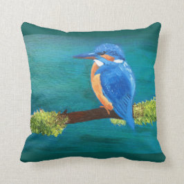 Coussin de jet de martin-pêcheur