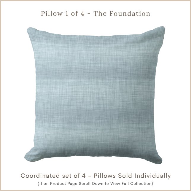 Coussin de jet de style côtier bleu (Créateur téléchargé)