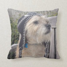 Coussin de jet de Terrier de frontière
