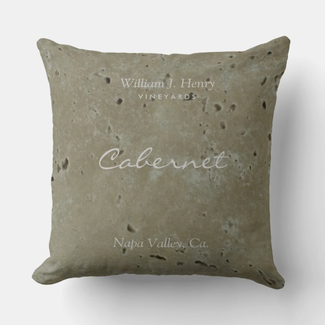 Coussin de jet de vignoble de vin (Recto)