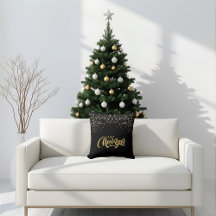 Coussin de jet élégant noir